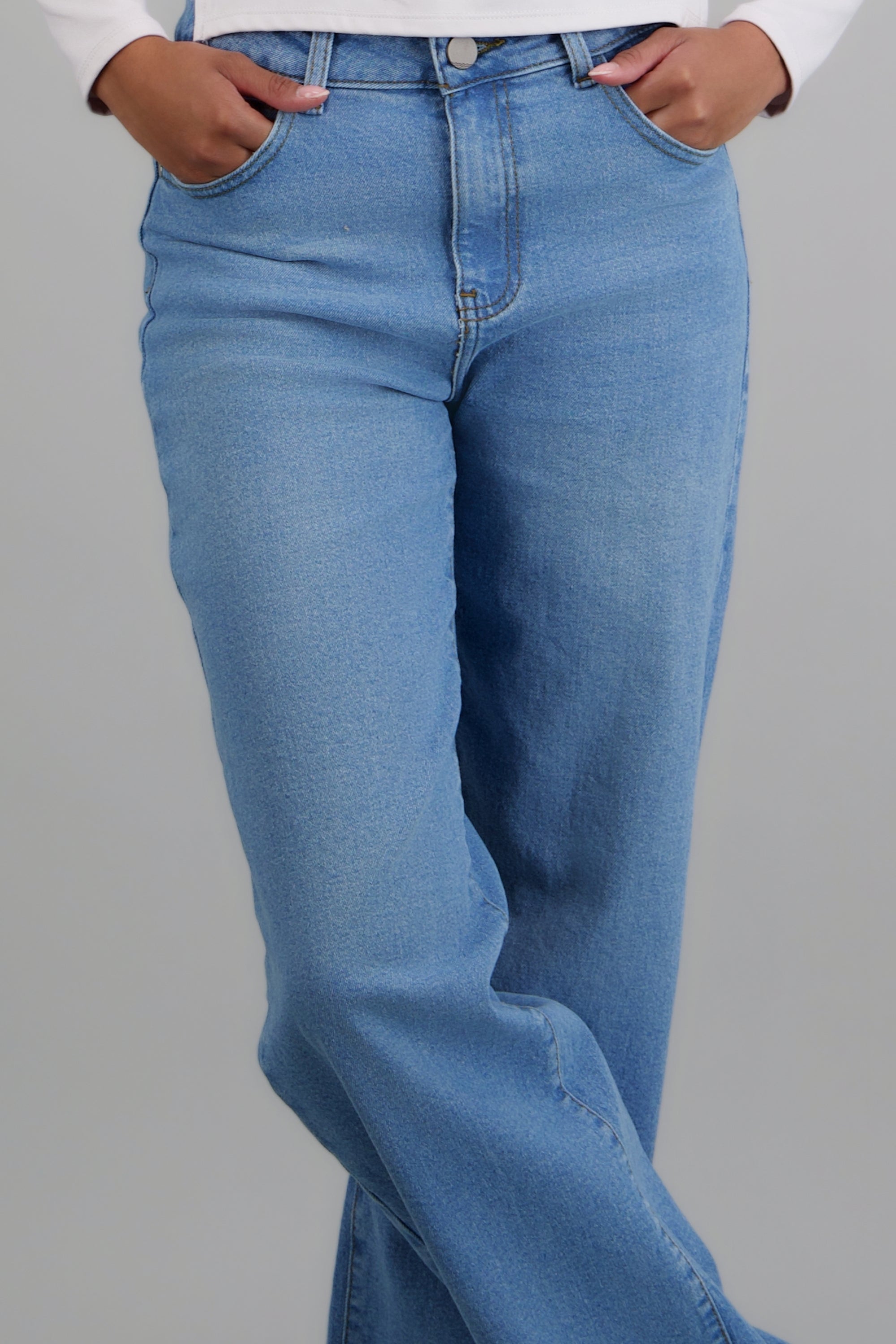 Jeans wide leg regular LIGHT WASH