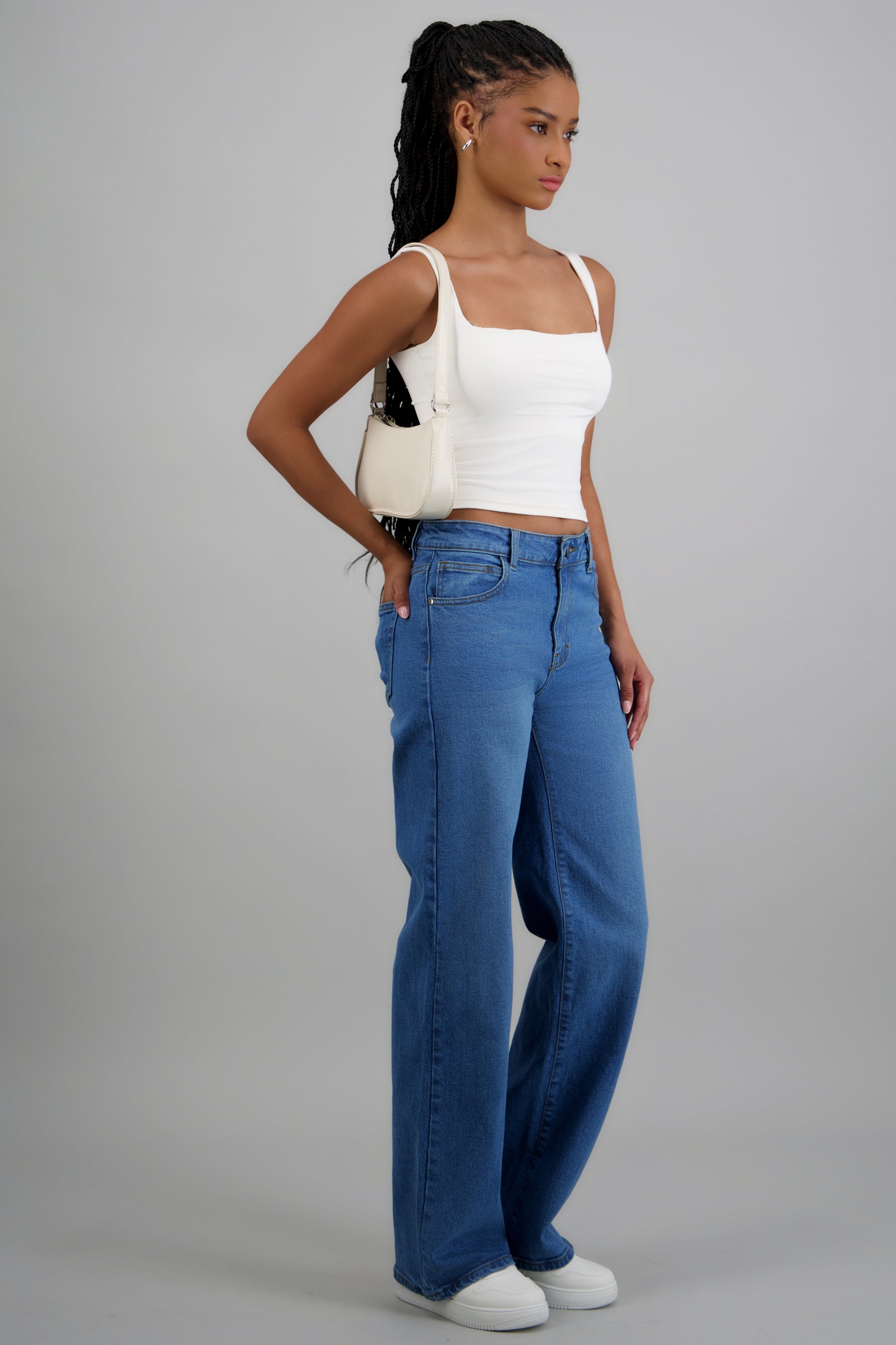 Jeans wide leg regular MEDIUM WASH