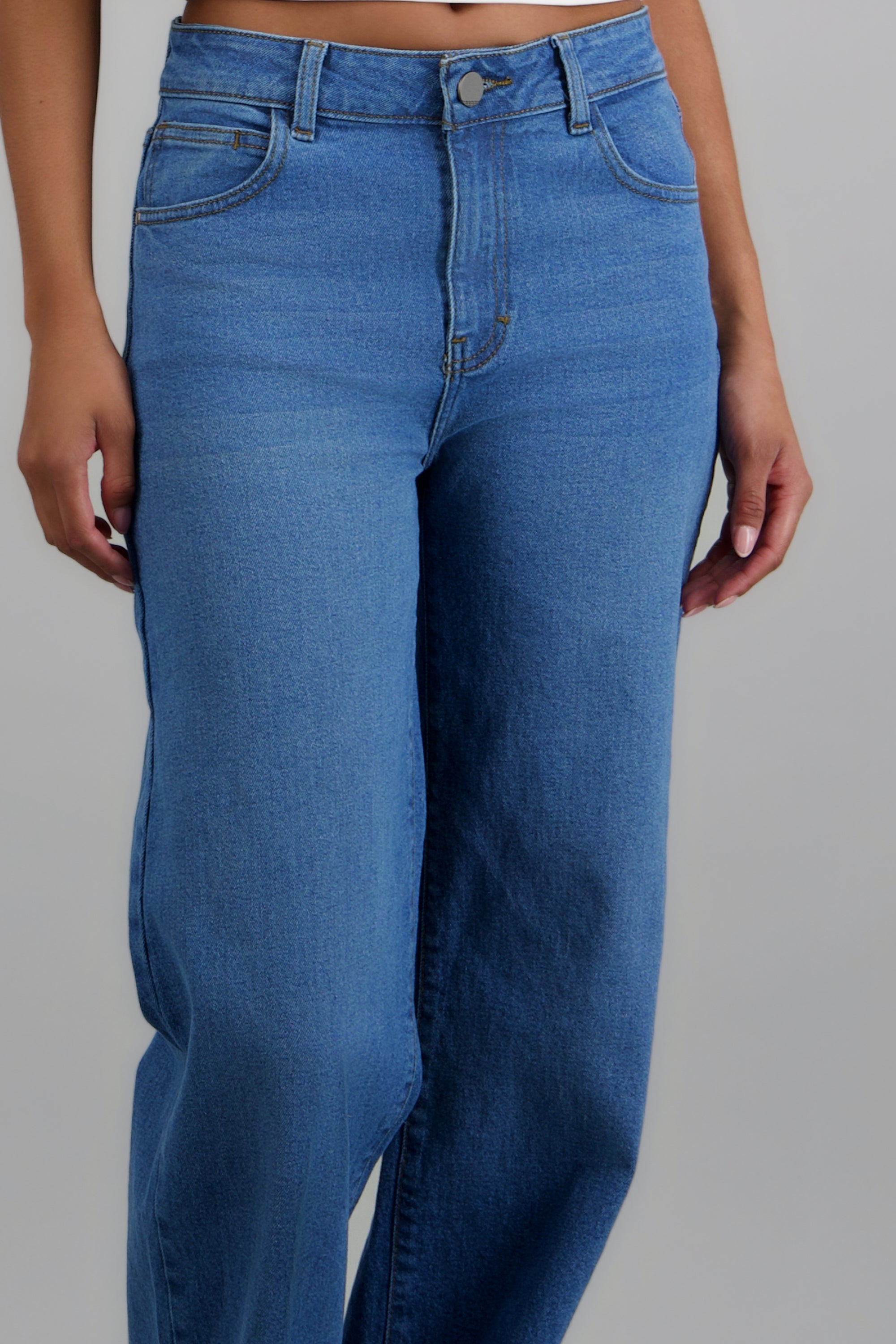Jeans wide leg regular MEDIUM WASH