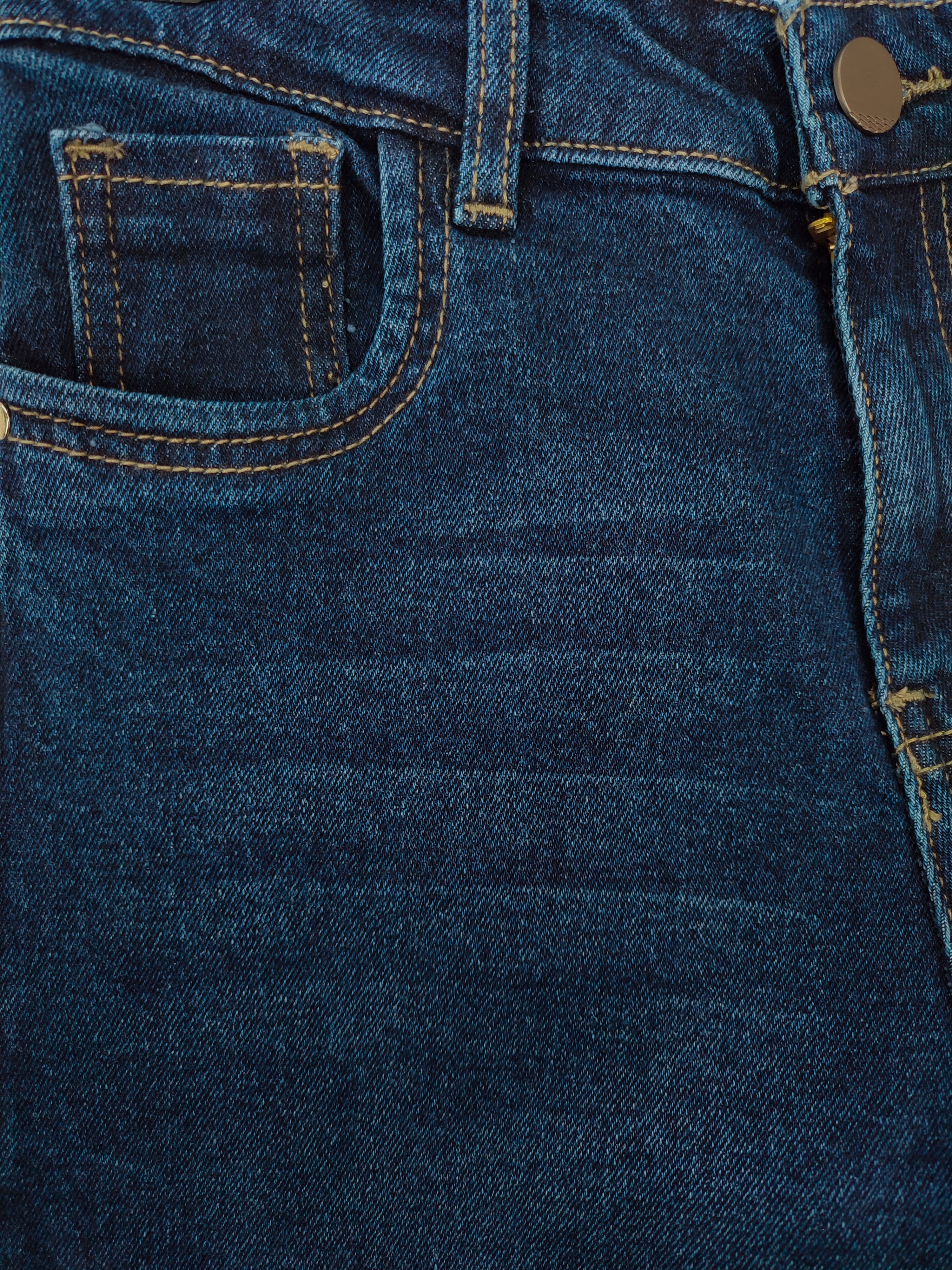 Jeans barrel regular waist DARK WASH