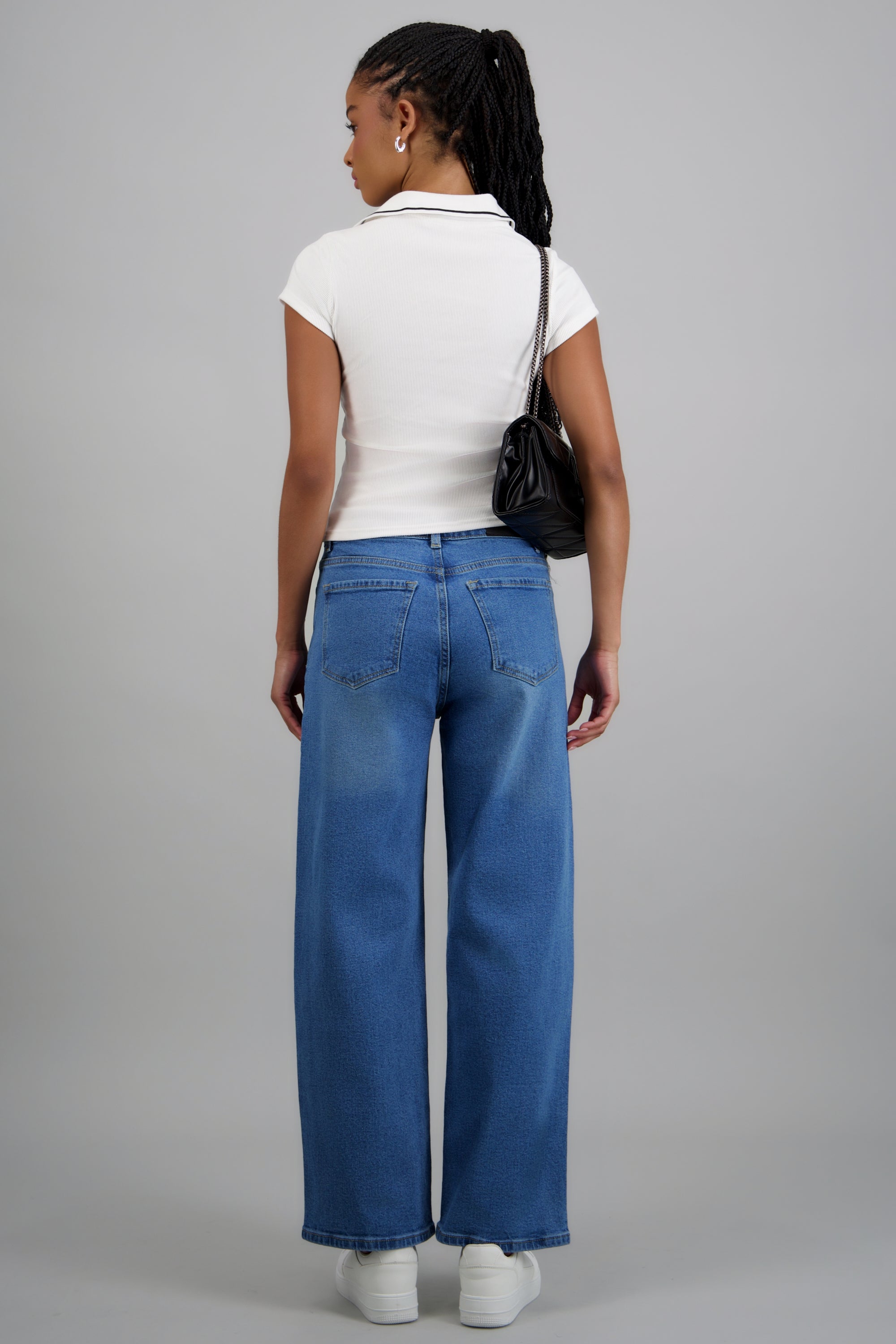Jeans barrel regular waist MEDIUM WASH