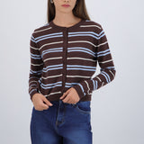 Cardigan ligero detalle rayas