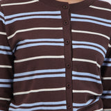 Cardigan ligero detalle rayas