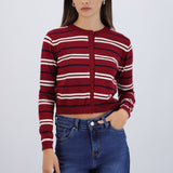 Cardigan ligero detalle rayas