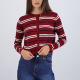 Cardigan ligero detalle rayas