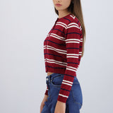 Cardigan ligero detalle rayas