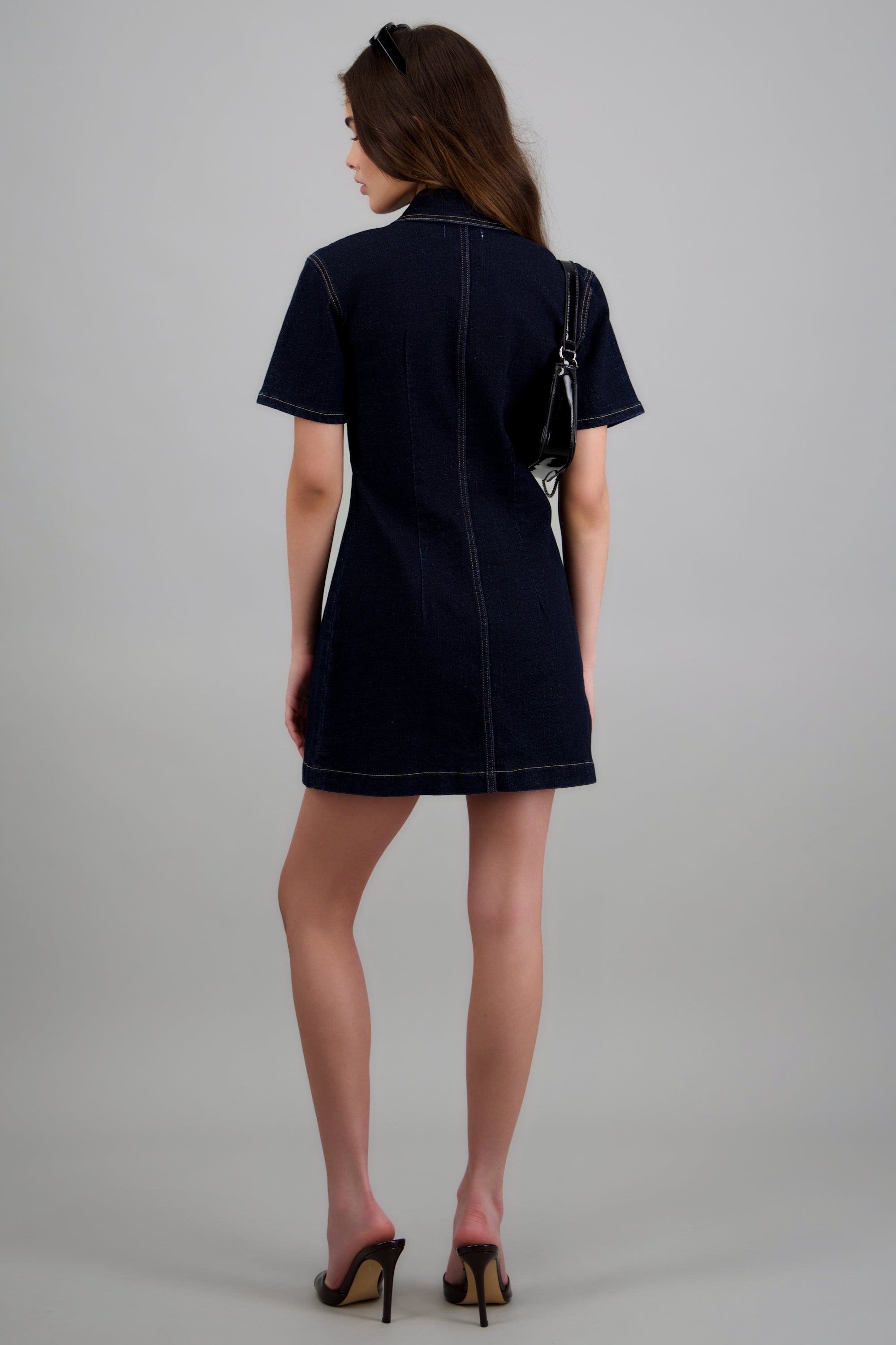 Mini vestido manga corta MEDIUM WASH