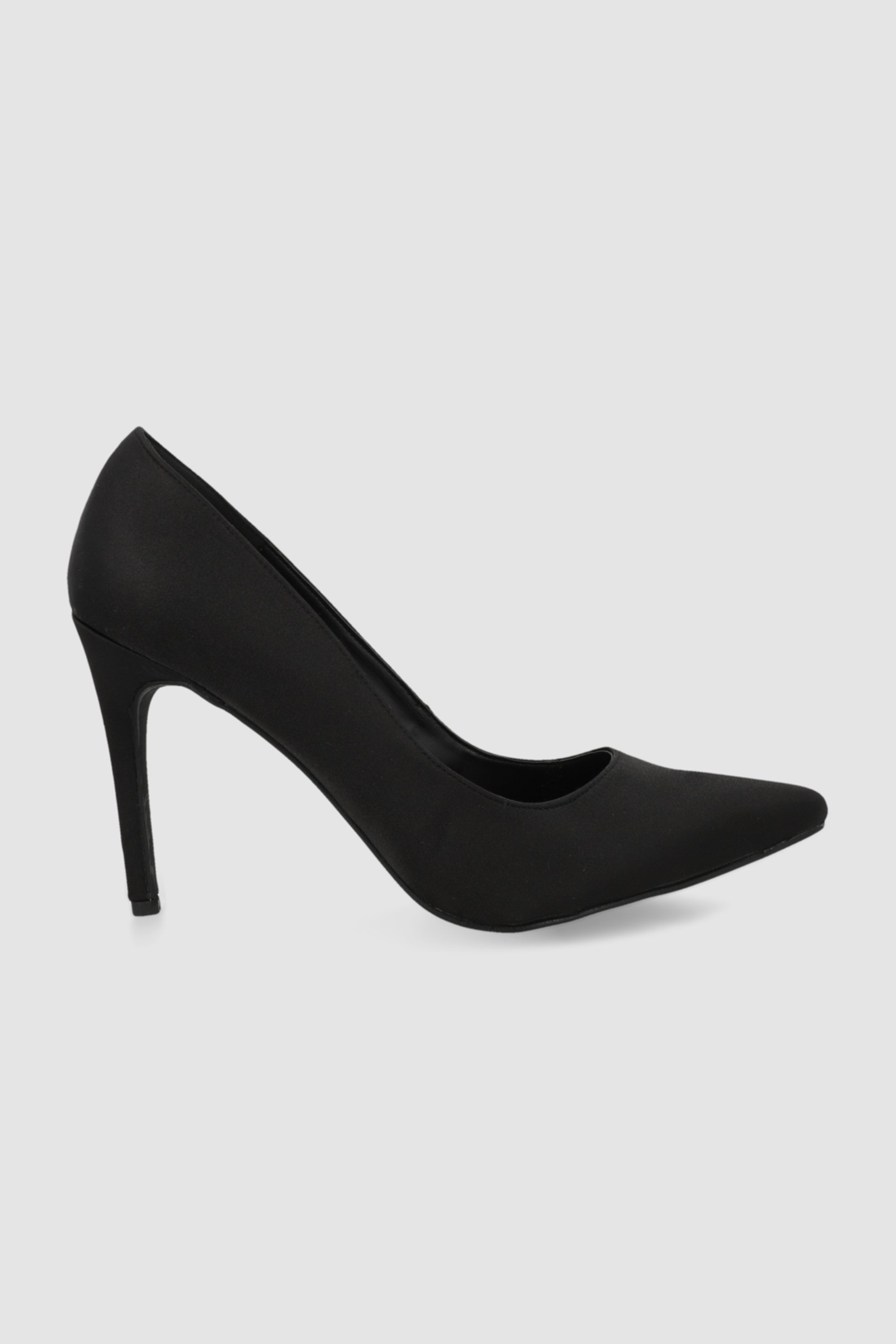 Tacon puntal liso alto textil NEGRO