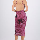 Vestido estampado con brillos