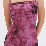 Vestido estampado con brillos