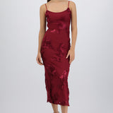 Vestido tirantes flores 3d