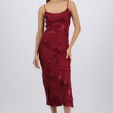 Vestido tirantes flores 3d