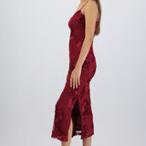 Vestido tirantes flores 3d