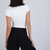 Bodysuit cuello polo contraste