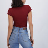 Bodysuit cuello polo contraste