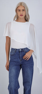 Bodysuit liso con capa