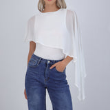 Bodysuit liso con capa