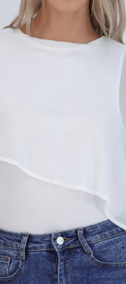 Bodysuit liso con capa