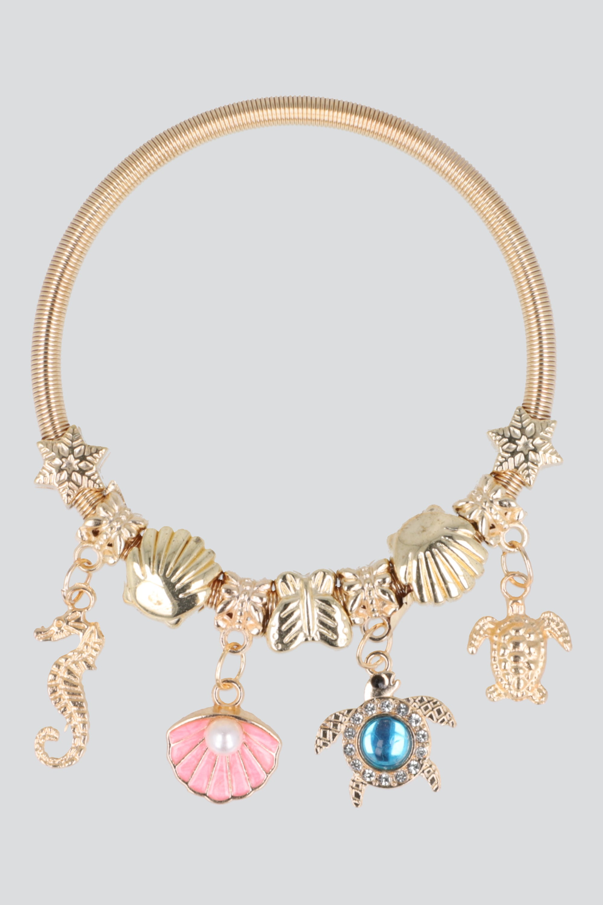 Pulsera charms mar ORO