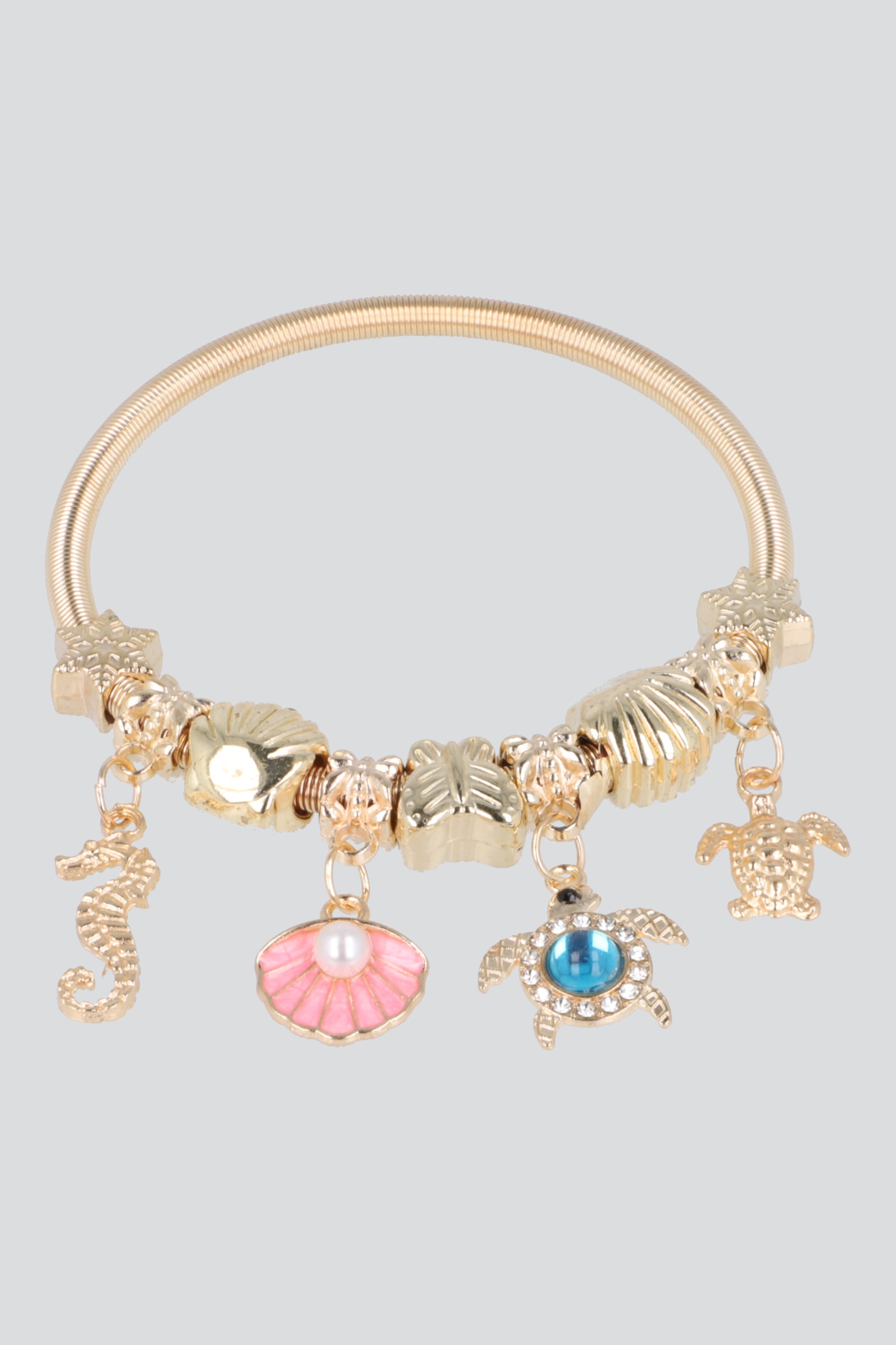 Pulsera charms mar ORO