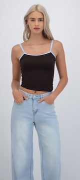 Top seamless tirantes contraste