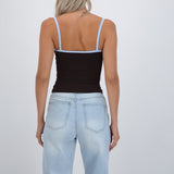 Top seamless tirantes contraste