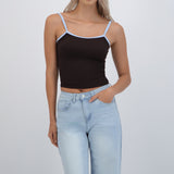 Top seamless tirantes contraste