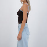 Top seamless tirantes contraste