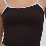 Top seamless tirantes contraste