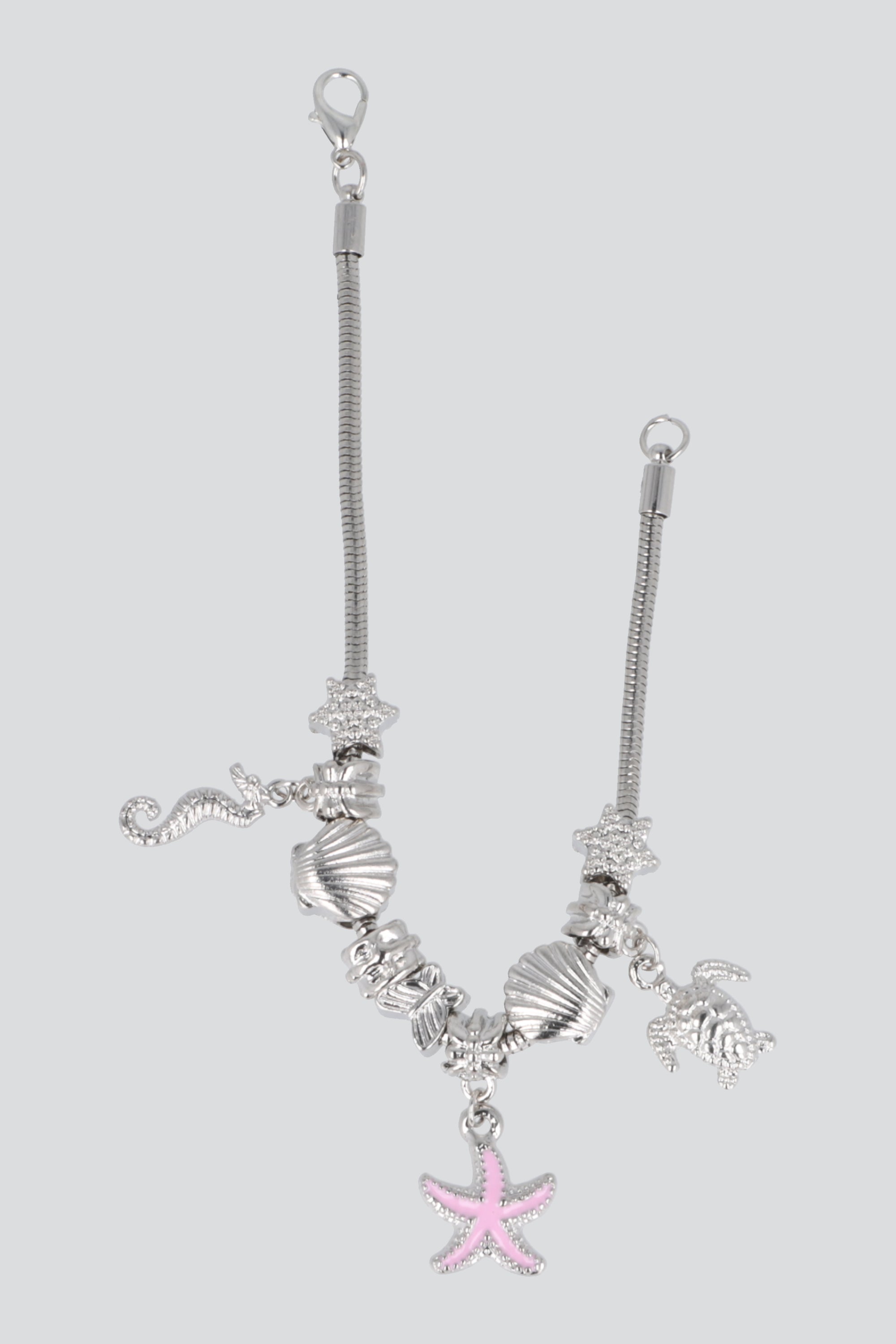 Pulsera resorte caballito de mar PLATA
