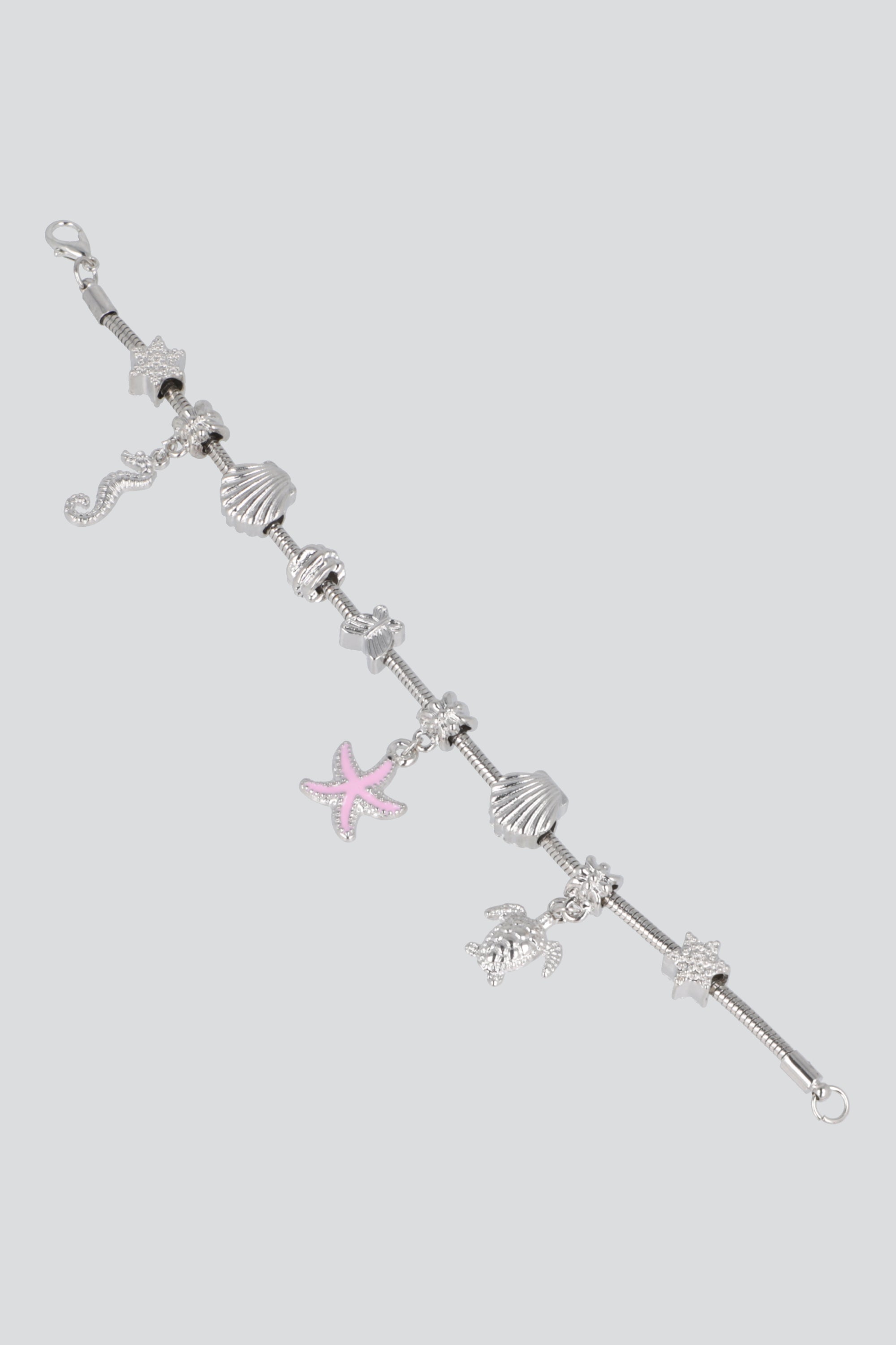 Pulsera resorte caballito de mar PLATA