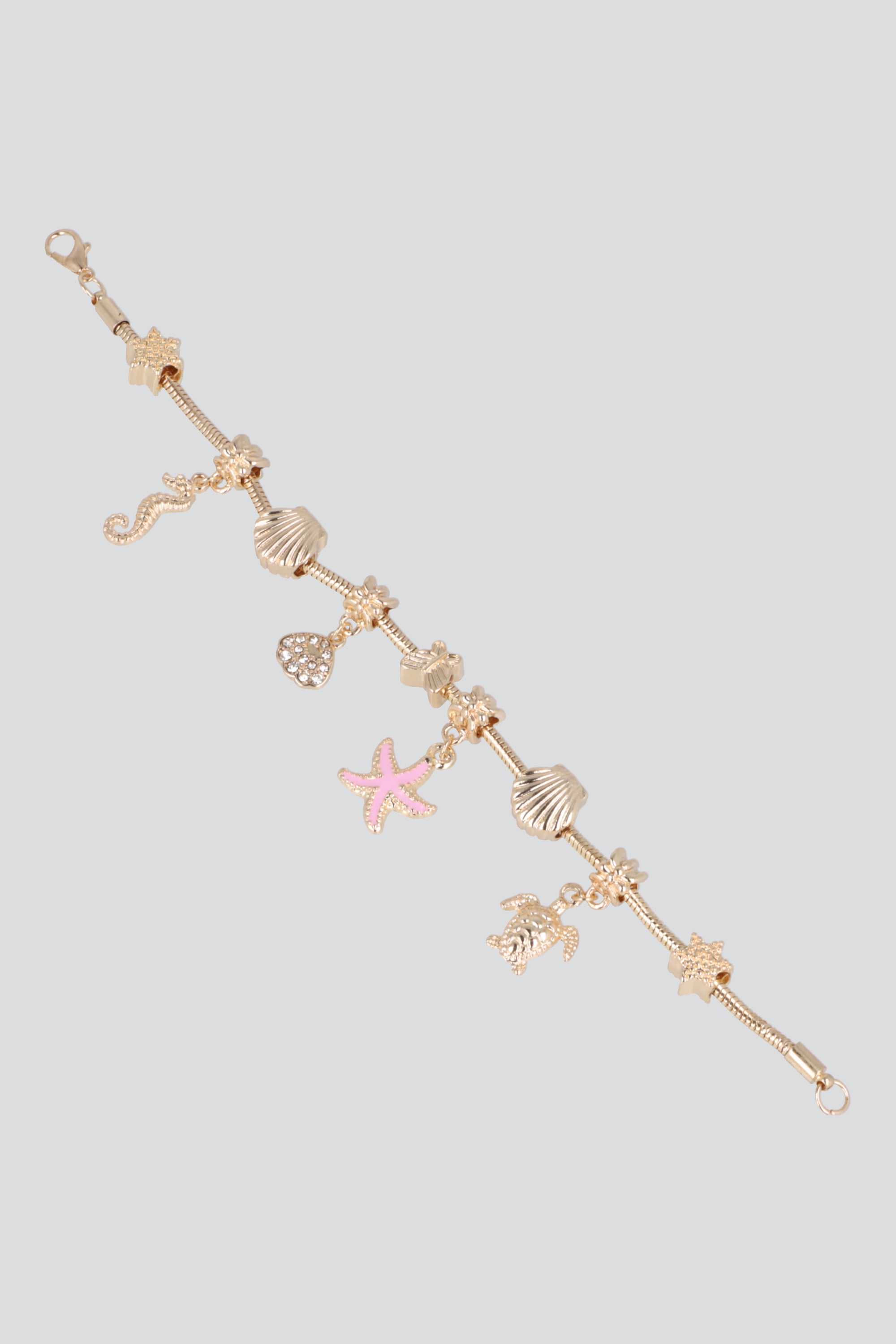 Pulsera resorte caballito de mar ORO