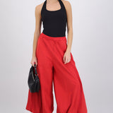 Pantalones globo detalle pretina ajustable