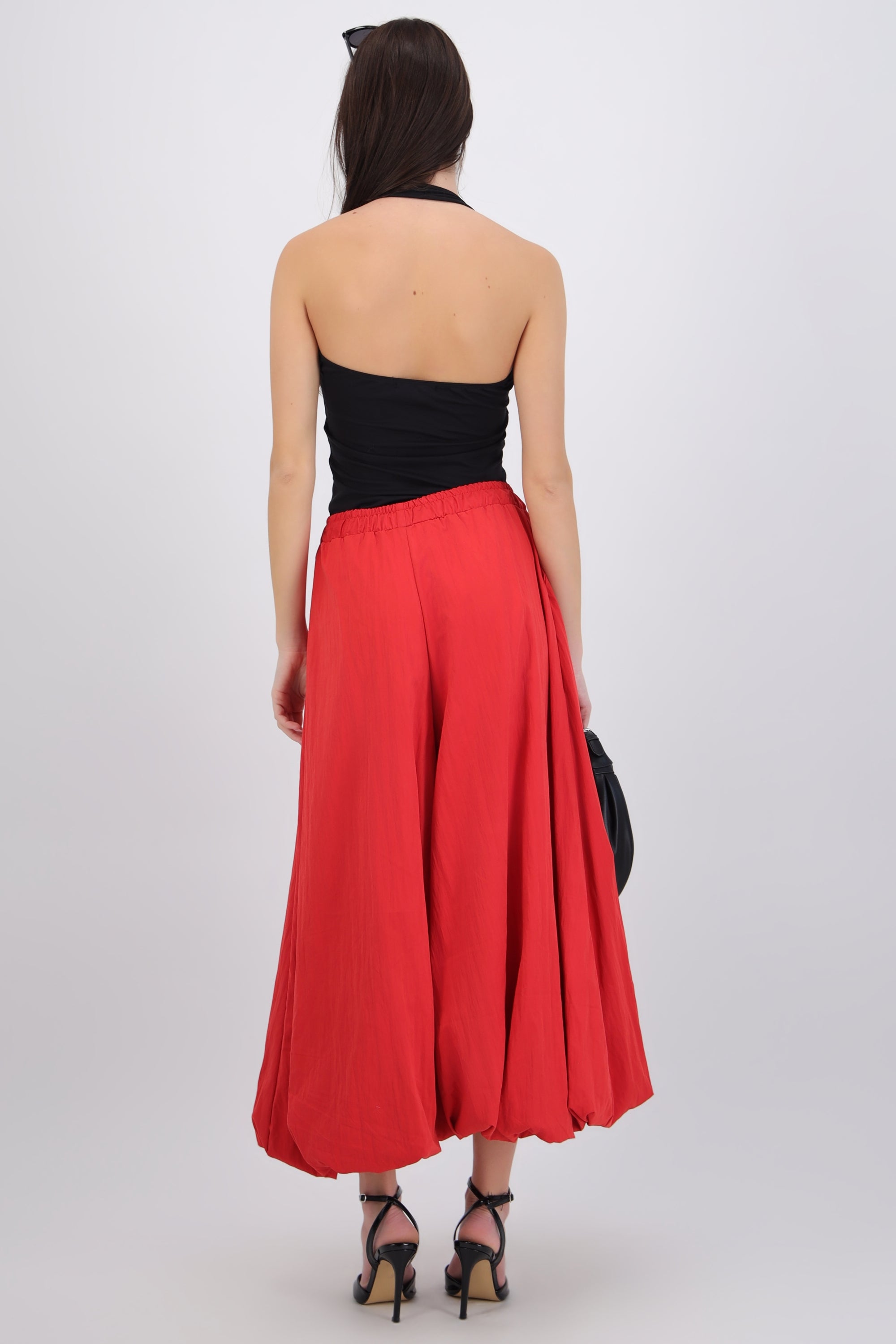 Pantalones globo detalle pretina ajustable