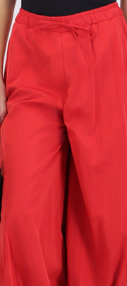 Pantalones globo detalle pretina ajustable