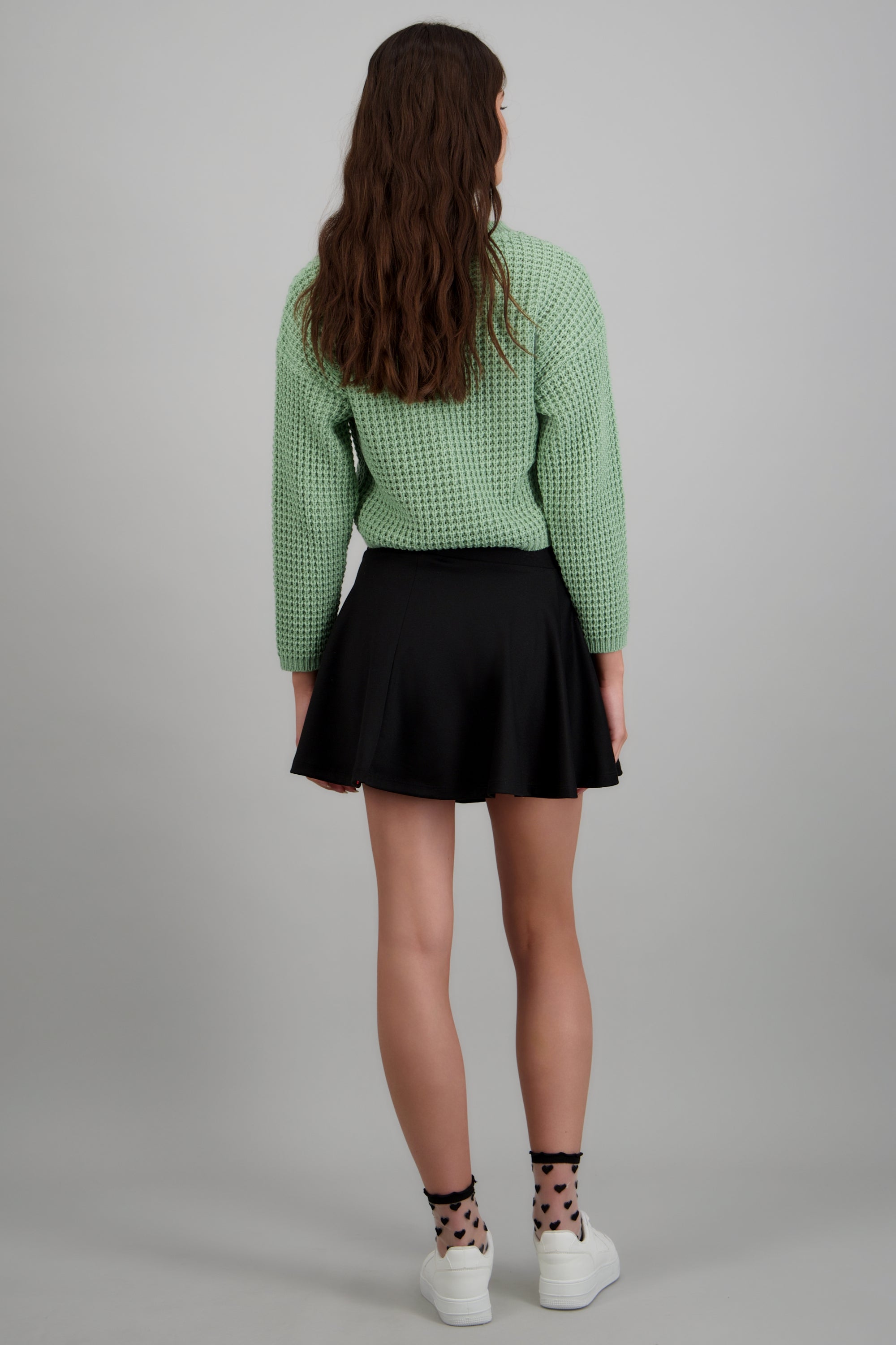 Falda mini skater NEGRO