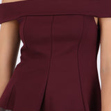 Top off shoulder peplum