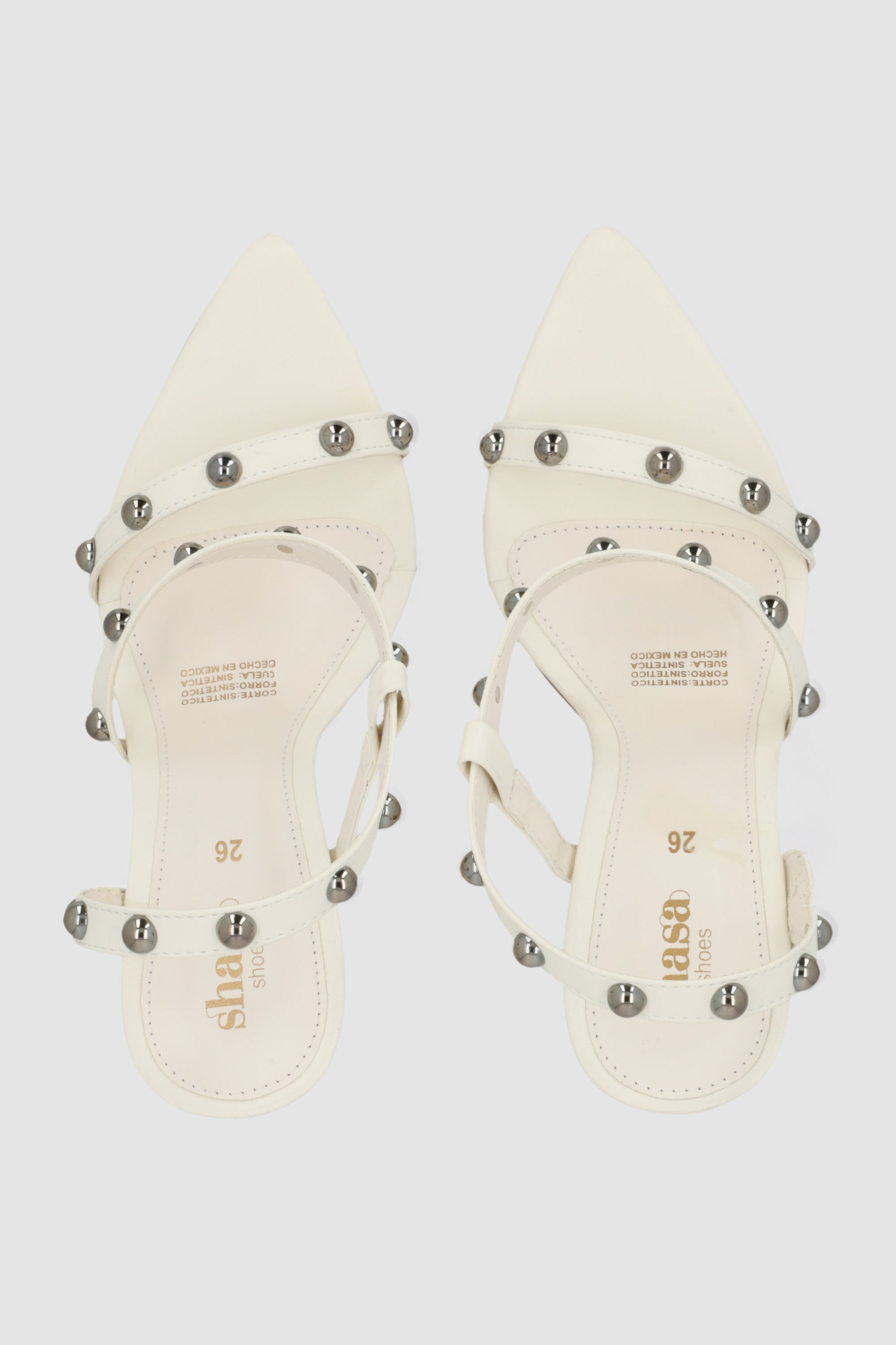 Tacon puntal tira con studs HUESO