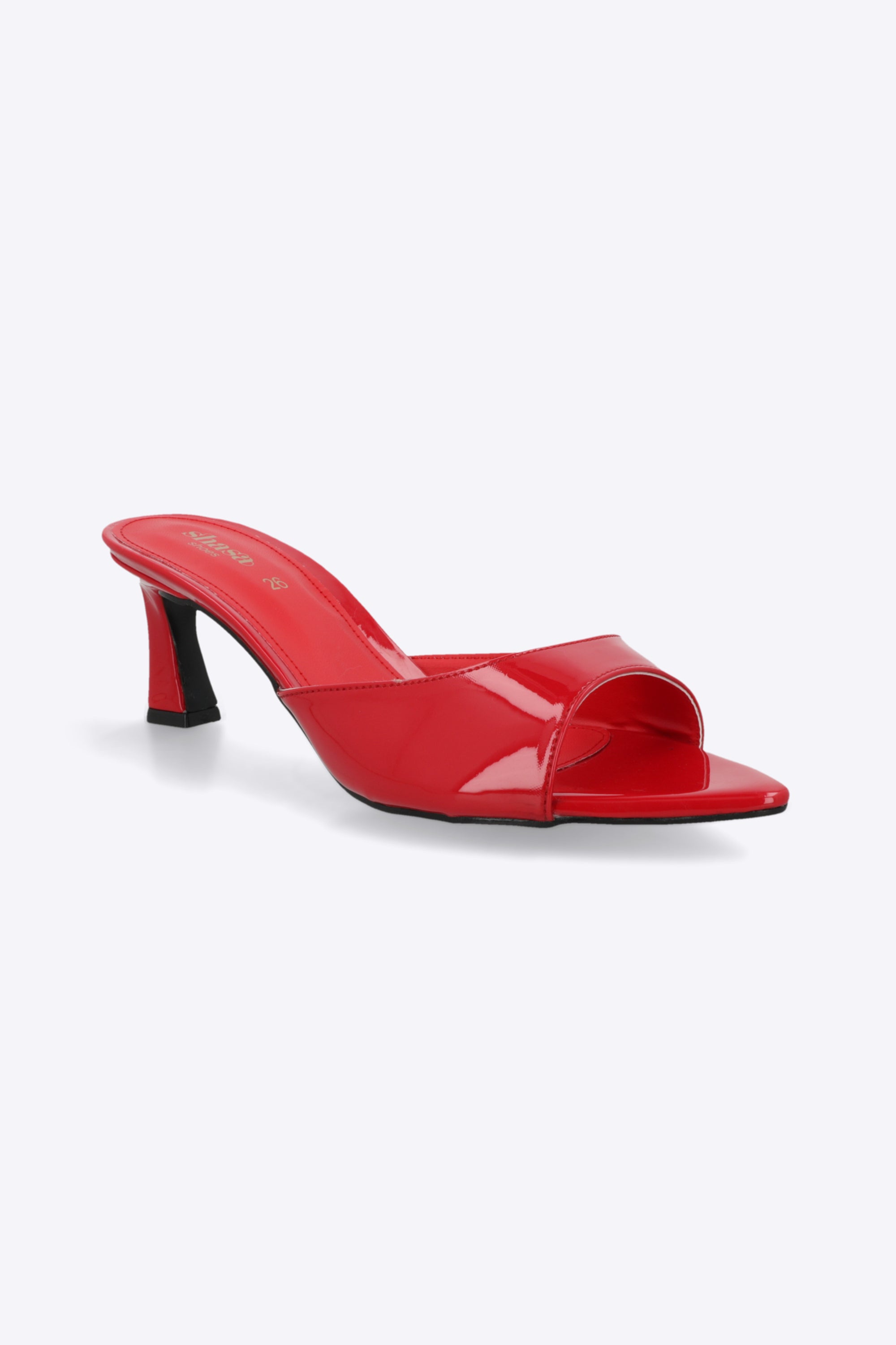 Tacón puntal kitten pep toe ROJO