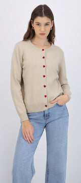Cardigan botones de corazón
