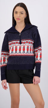 Suéter navidad cuello alto