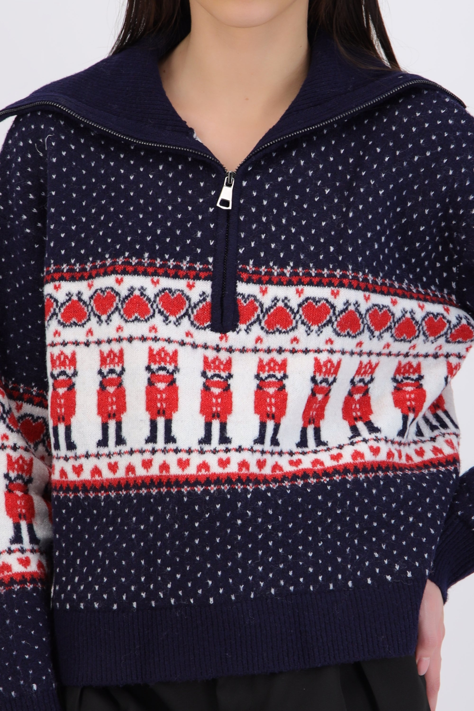Suéter navidad cuello alto