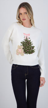 Suéter navidad osito