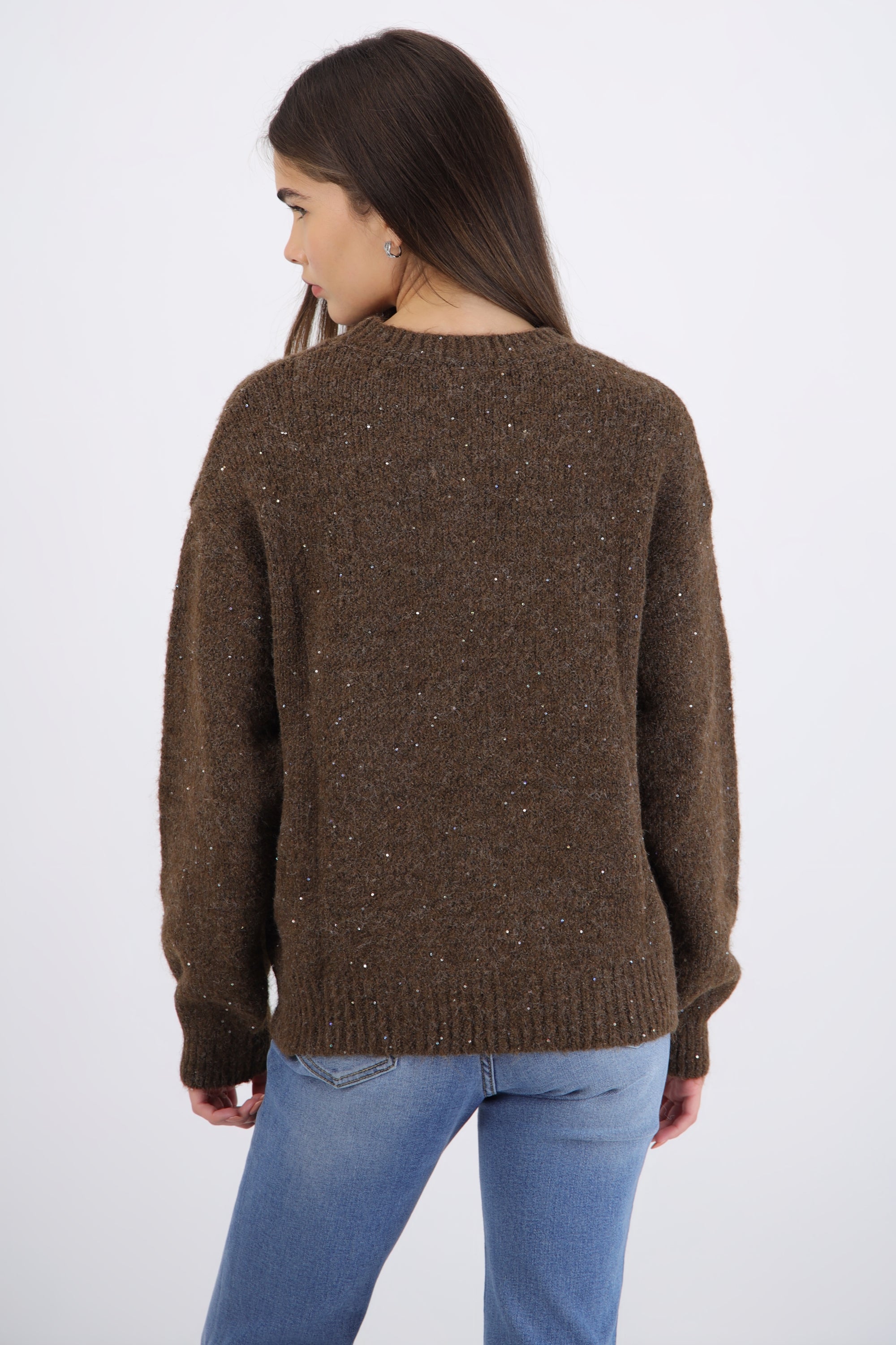 Sueter con lurex mezcla con lana
