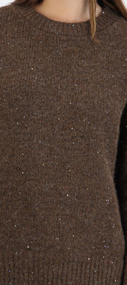 Sueter con lurex mezcla con lana