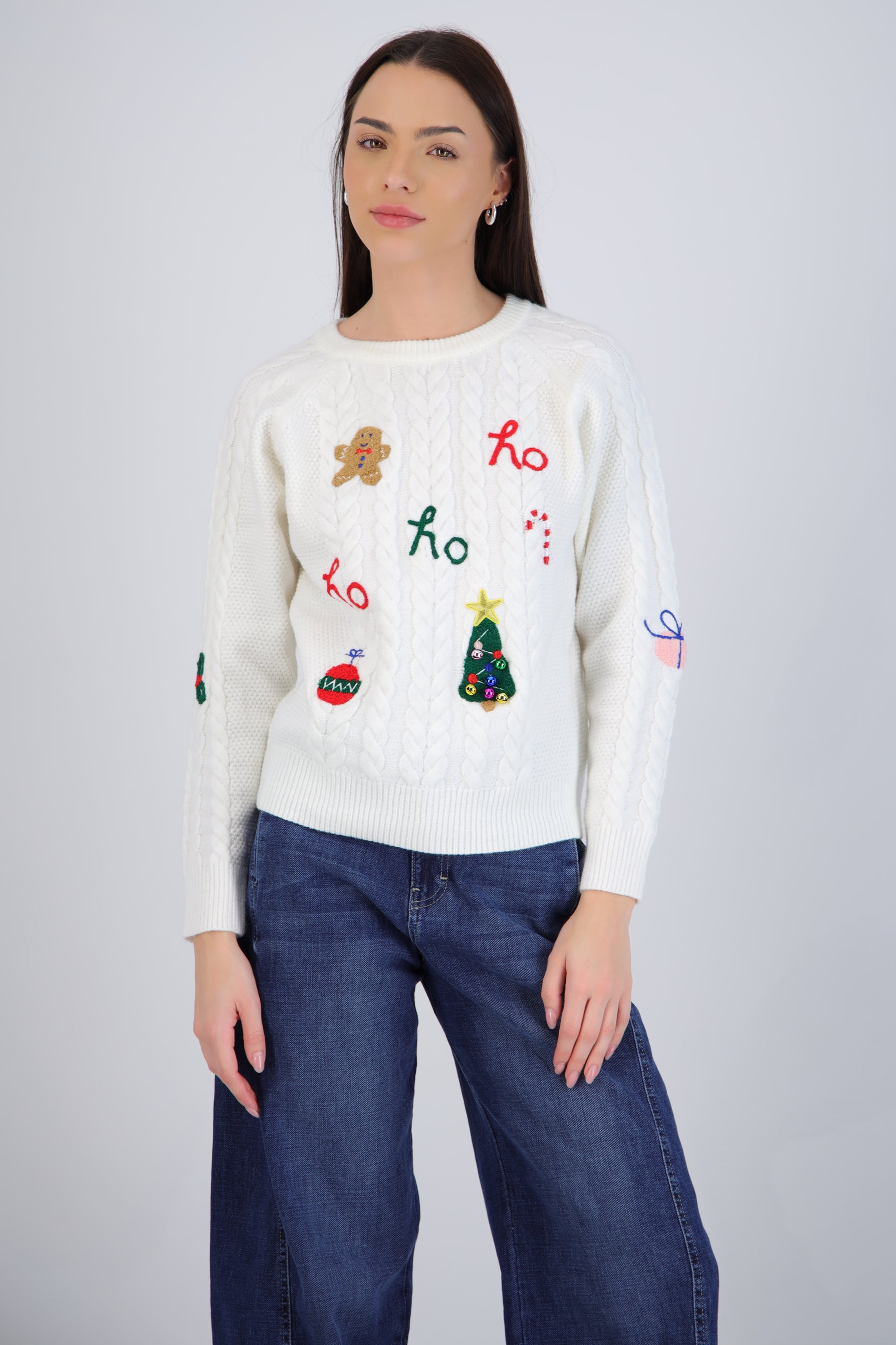 Suéter navidad con bordados