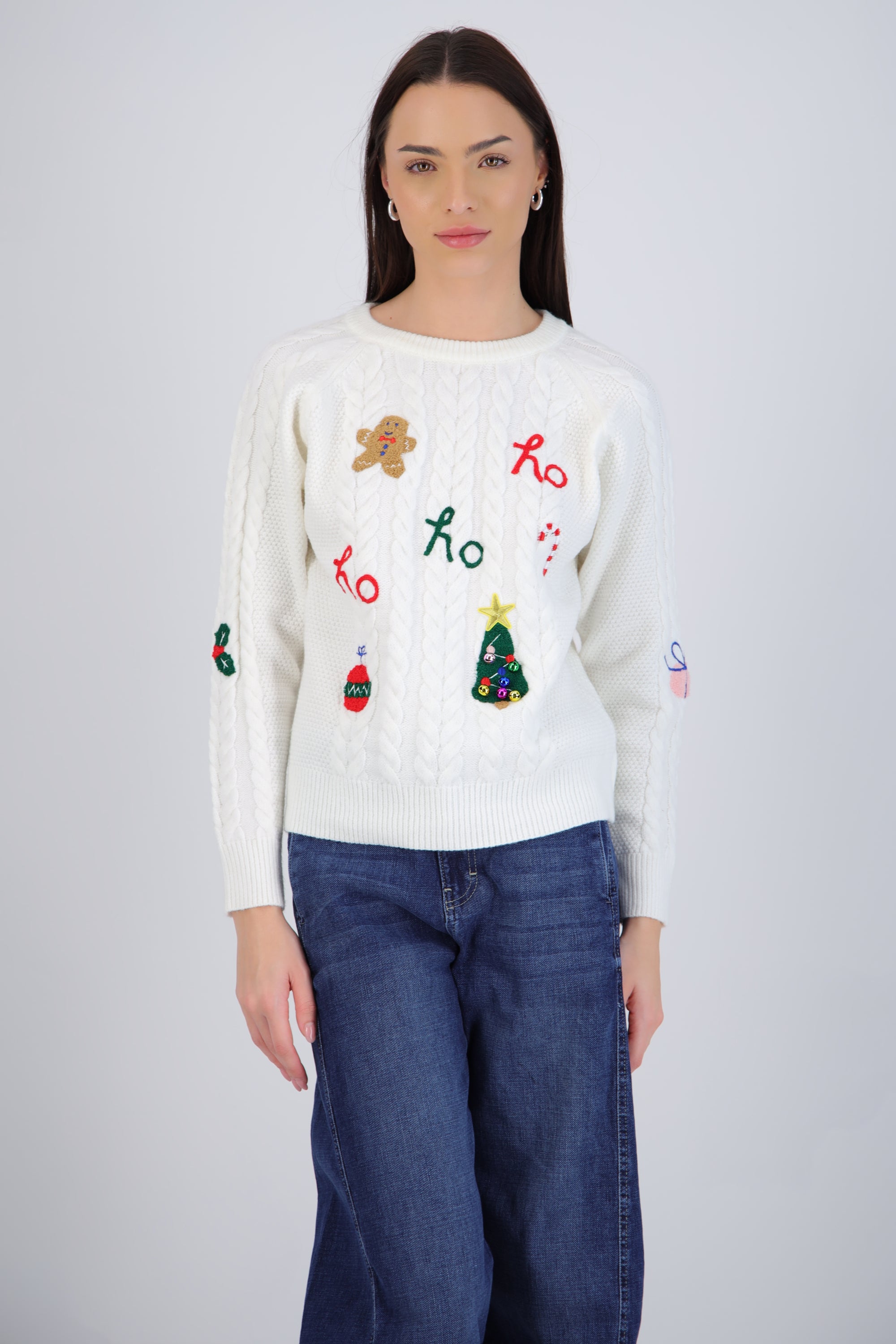 Suéter navidad con bordados