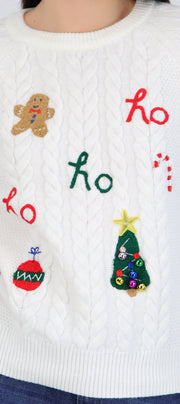 Suéter navidad con bordados
