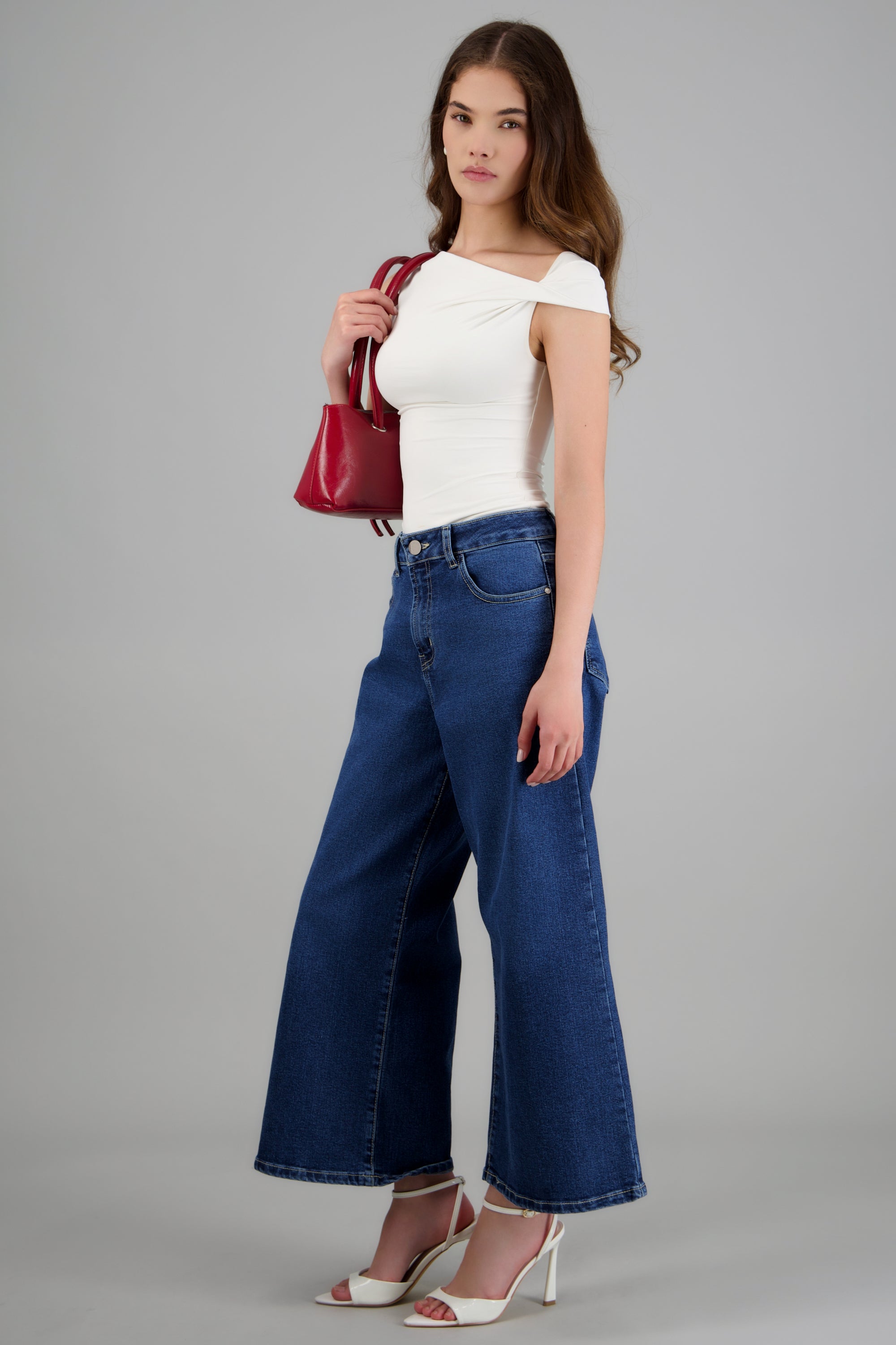 Jeans cropped stretch MEDIUM WASH
