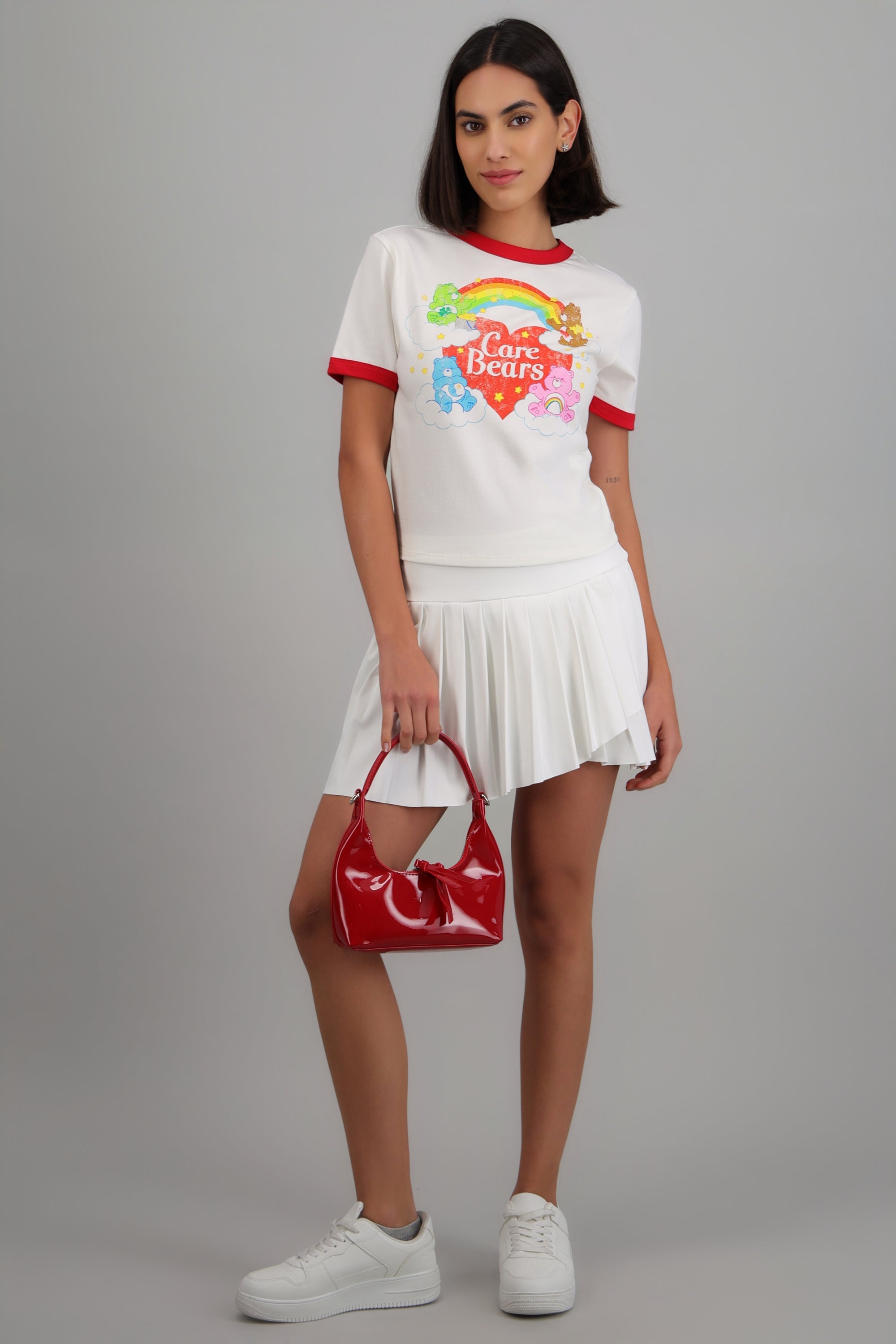 Crop Care bears Contrastes mangas ROJO COMBO